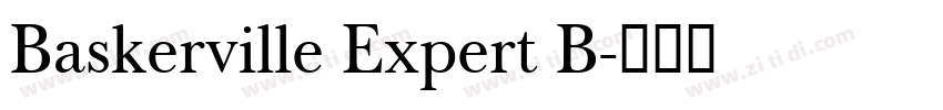Baskerville Expert B字体转换